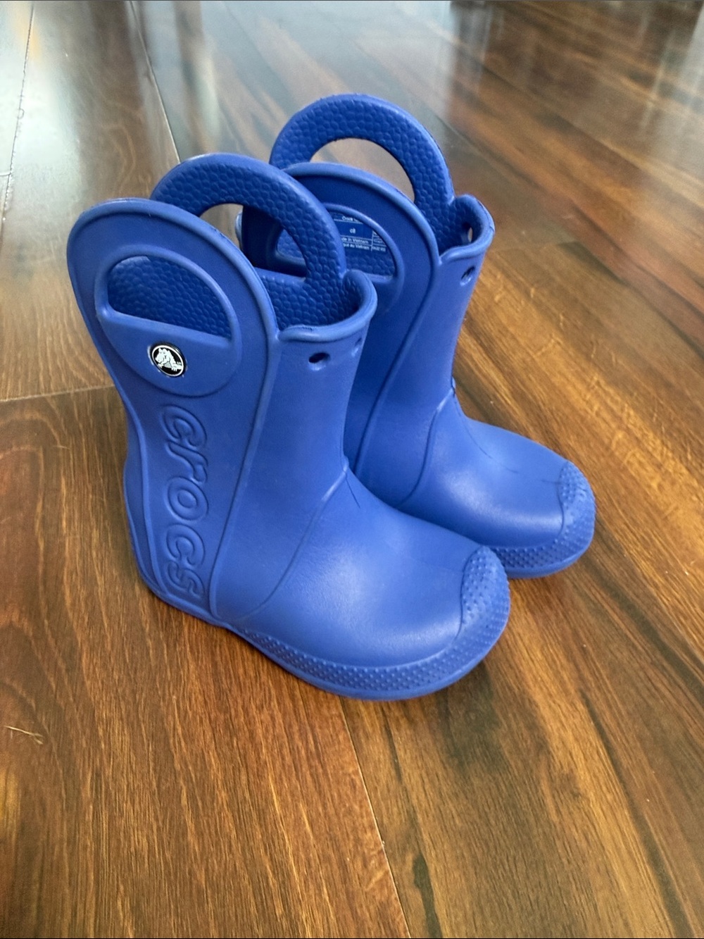 CROCS Kids' Royal Blue Waterproof Pull-On Rain Boots